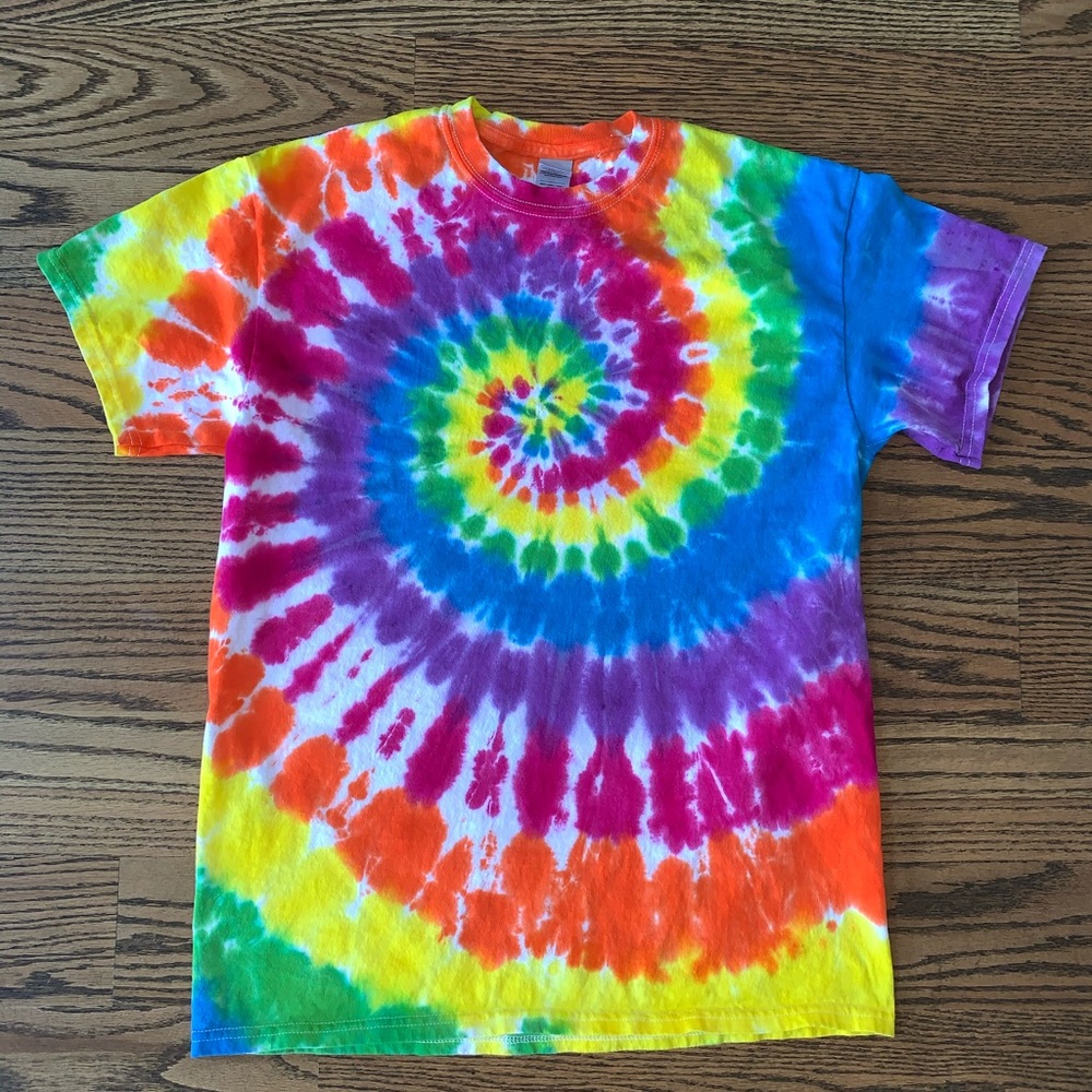 Rainbow tie dye